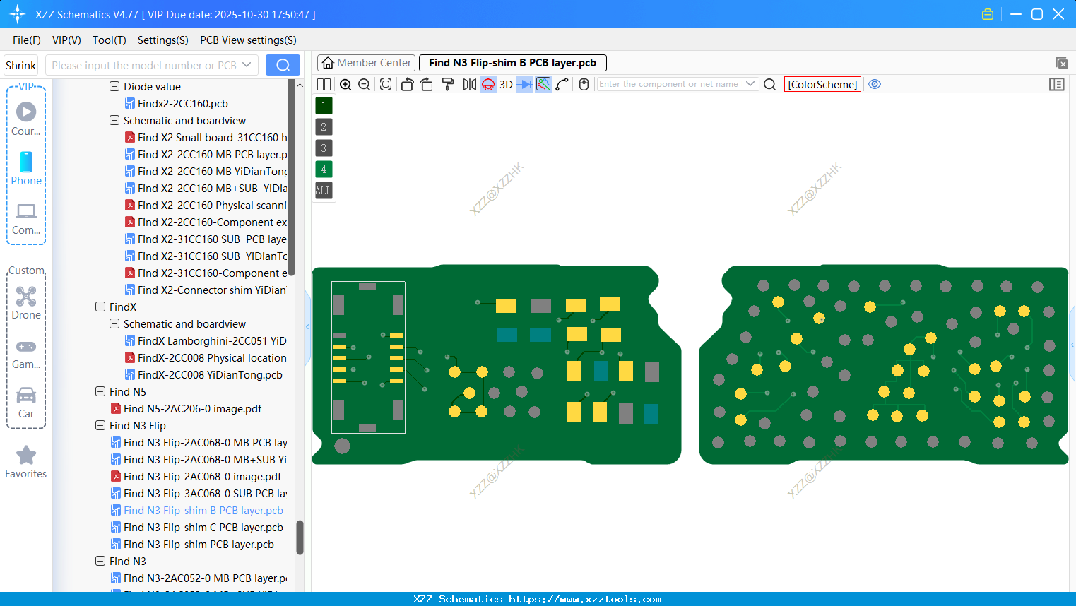 OPPO Find N3 Flip-shim B PCB Layer